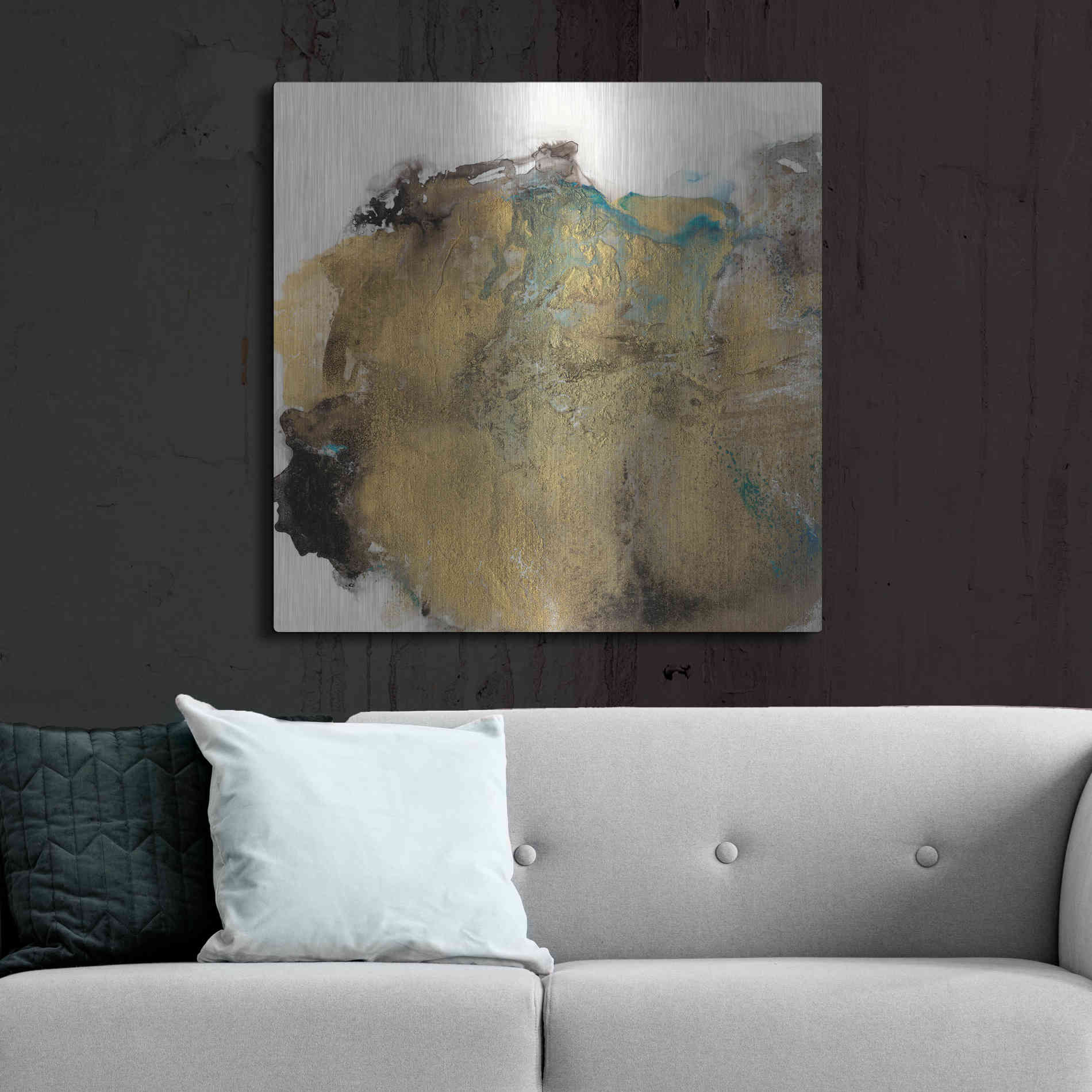 Luxe Metal Art 'Align with Life III' by Lila Bramma, Metal Wall Art,36x36