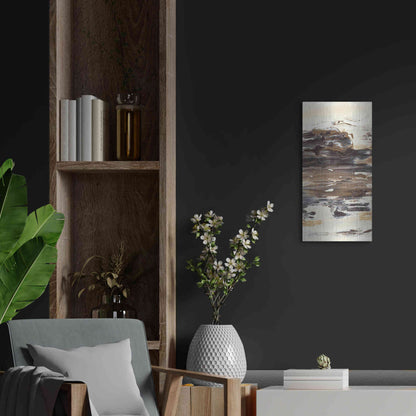 Luxe Metal Art 'No Attachment III' by Lila Bramma, Metal Wall Art,12x24