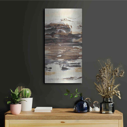 Luxe Metal Art 'No Attachment III' by Lila Bramma, Metal Wall Art,12x24