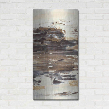 Luxe Metal Art 'No Attachment III' by Lila Bramma, Metal Wall Art,24x48