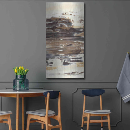 Luxe Metal Art 'No Attachment III' by Lila Bramma, Metal Wall Art,24x48