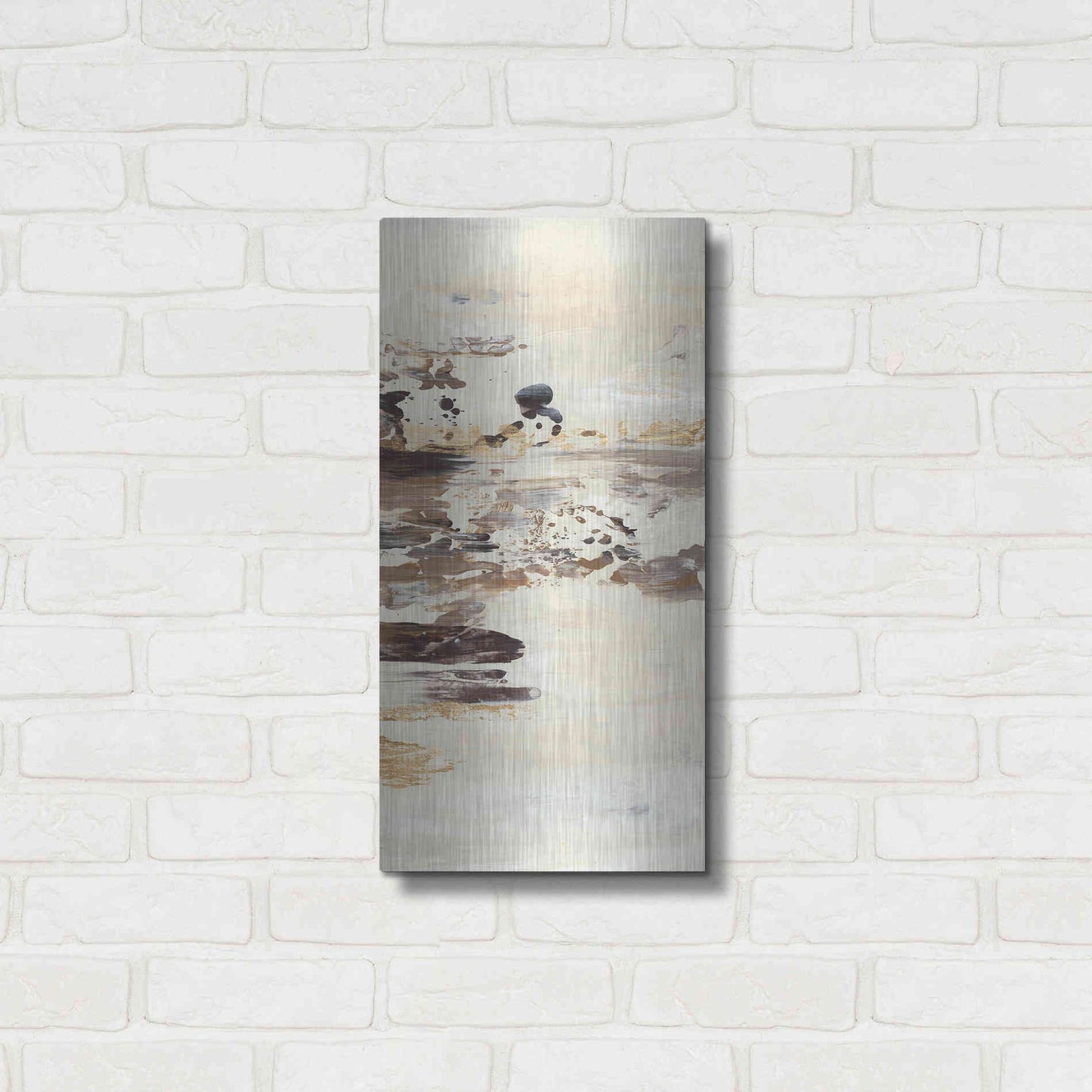 Luxe Metal Art 'No Attachment IV' by Lila Bramma, Metal Wall Art,12x24