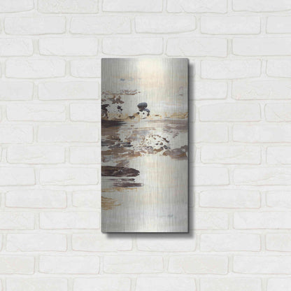 Luxe Metal Art 'No Attachment IV' by Lila Bramma, Metal Wall Art,12x24