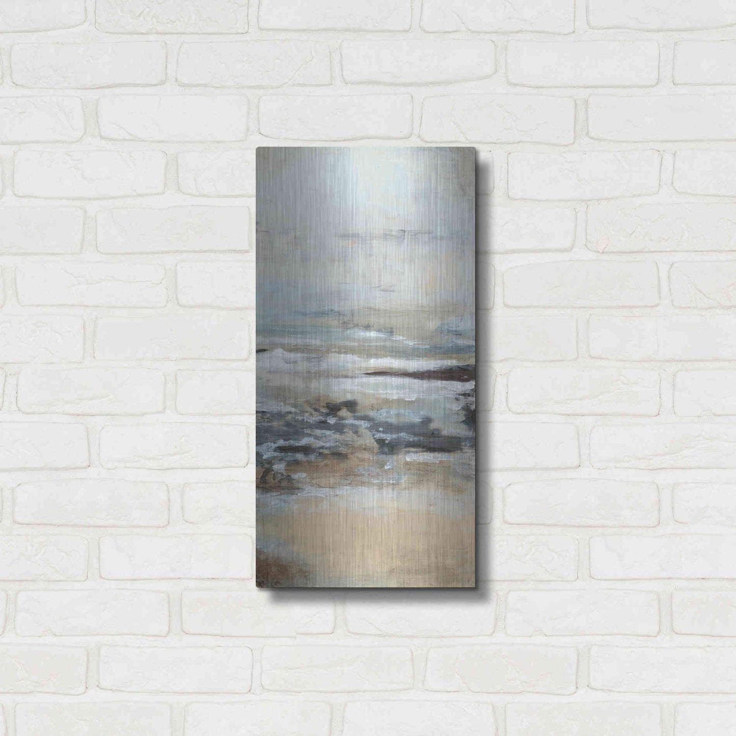 Luxe Metal Art 'Just Be III' by Lila Bramma, Metal Wall Art,12x24