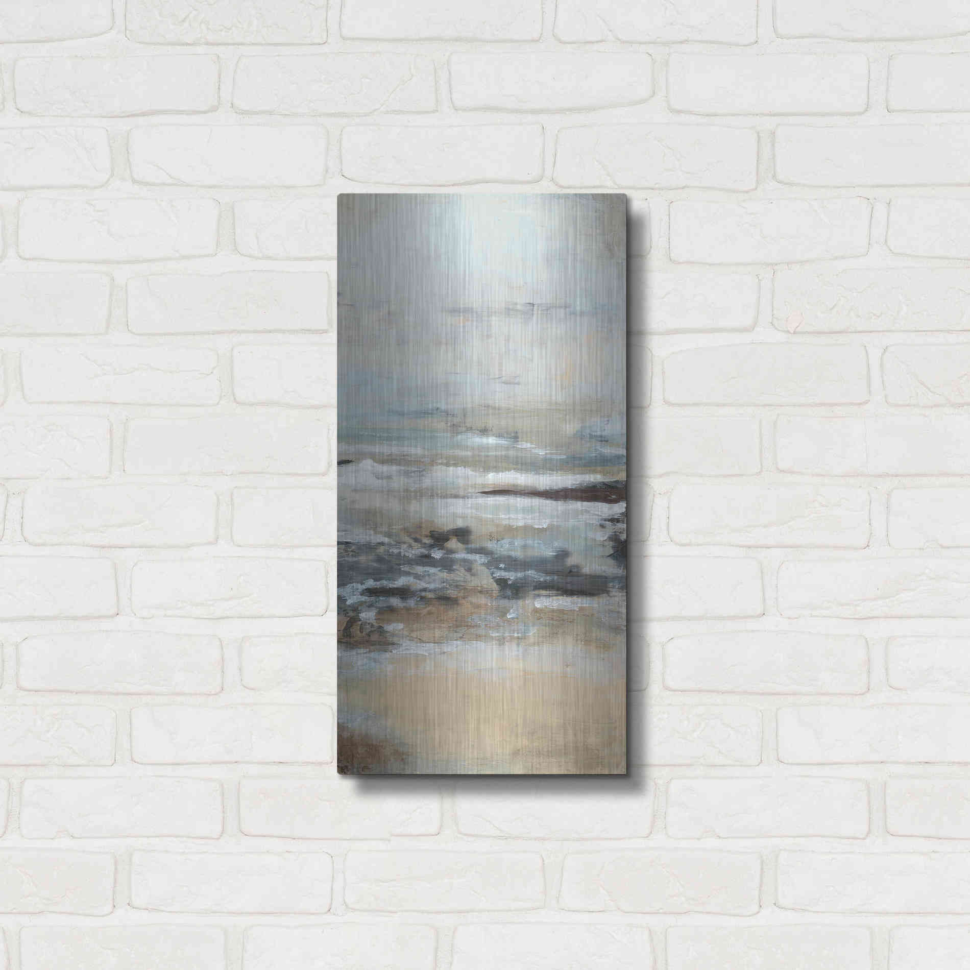 Luxe Metal Art 'Just Be III' by Lila Bramma, Metal Wall Art,12x24