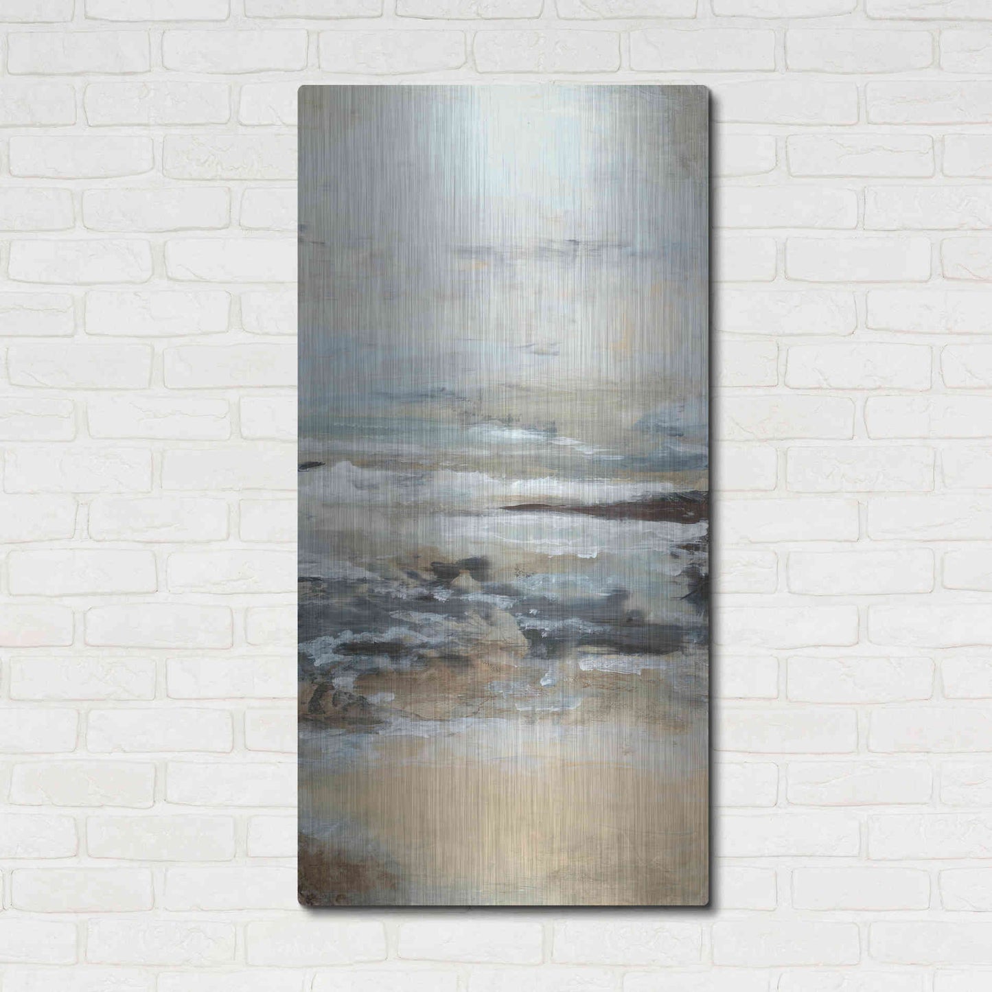 Luxe Metal Art 'Just Be III' by Lila Bramma, Metal Wall Art,24x48