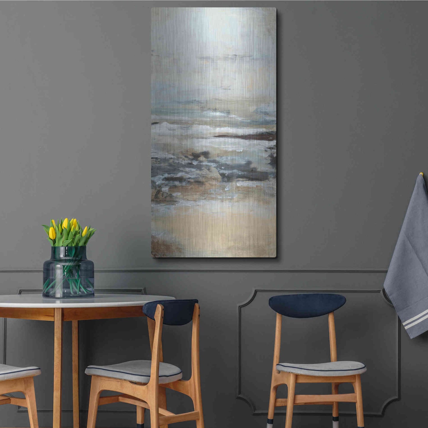 Luxe Metal Art 'Just Be III' by Lila Bramma, Metal Wall Art,24x48