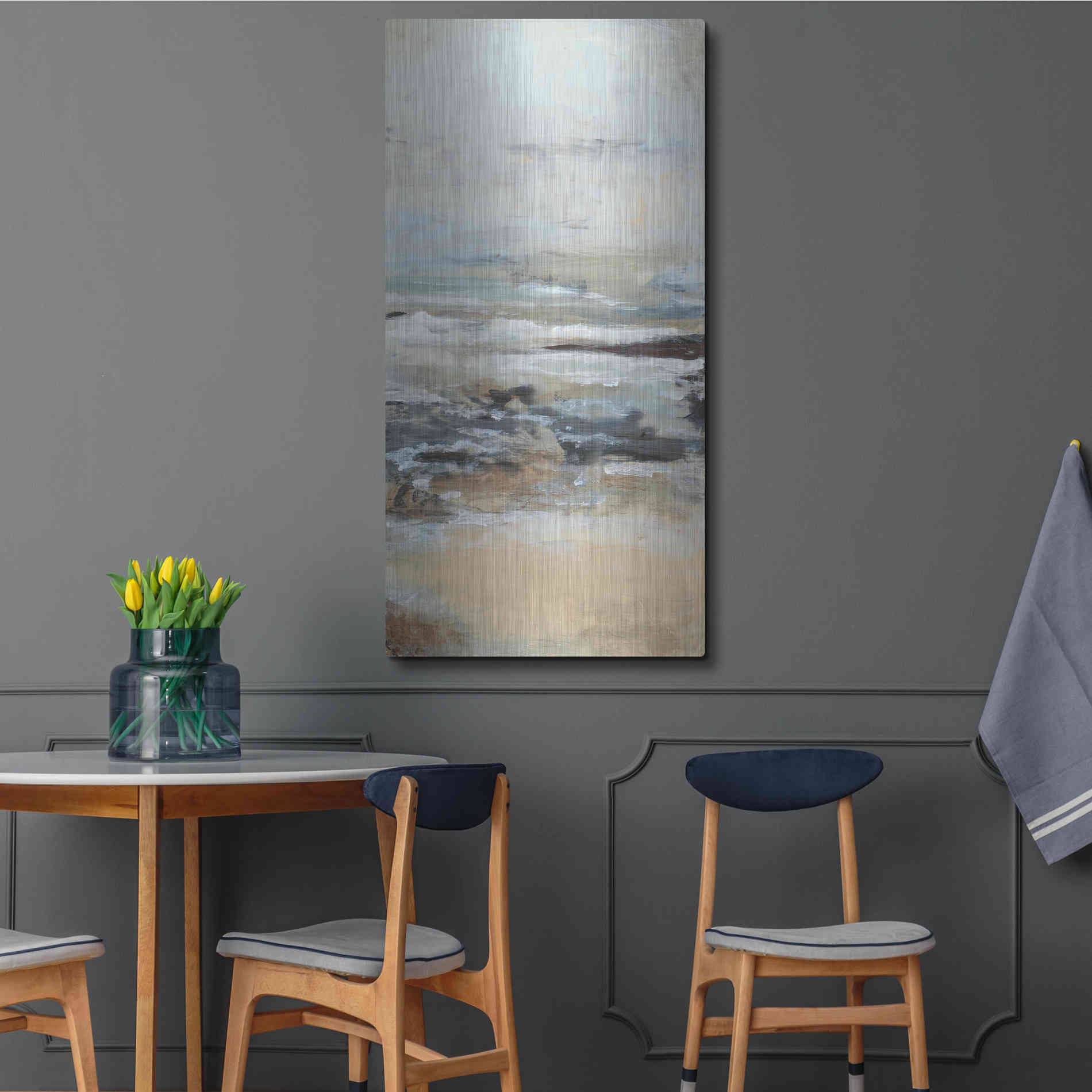 Luxe Metal Art 'Just Be III' by Lila Bramma, Metal Wall Art,24x48