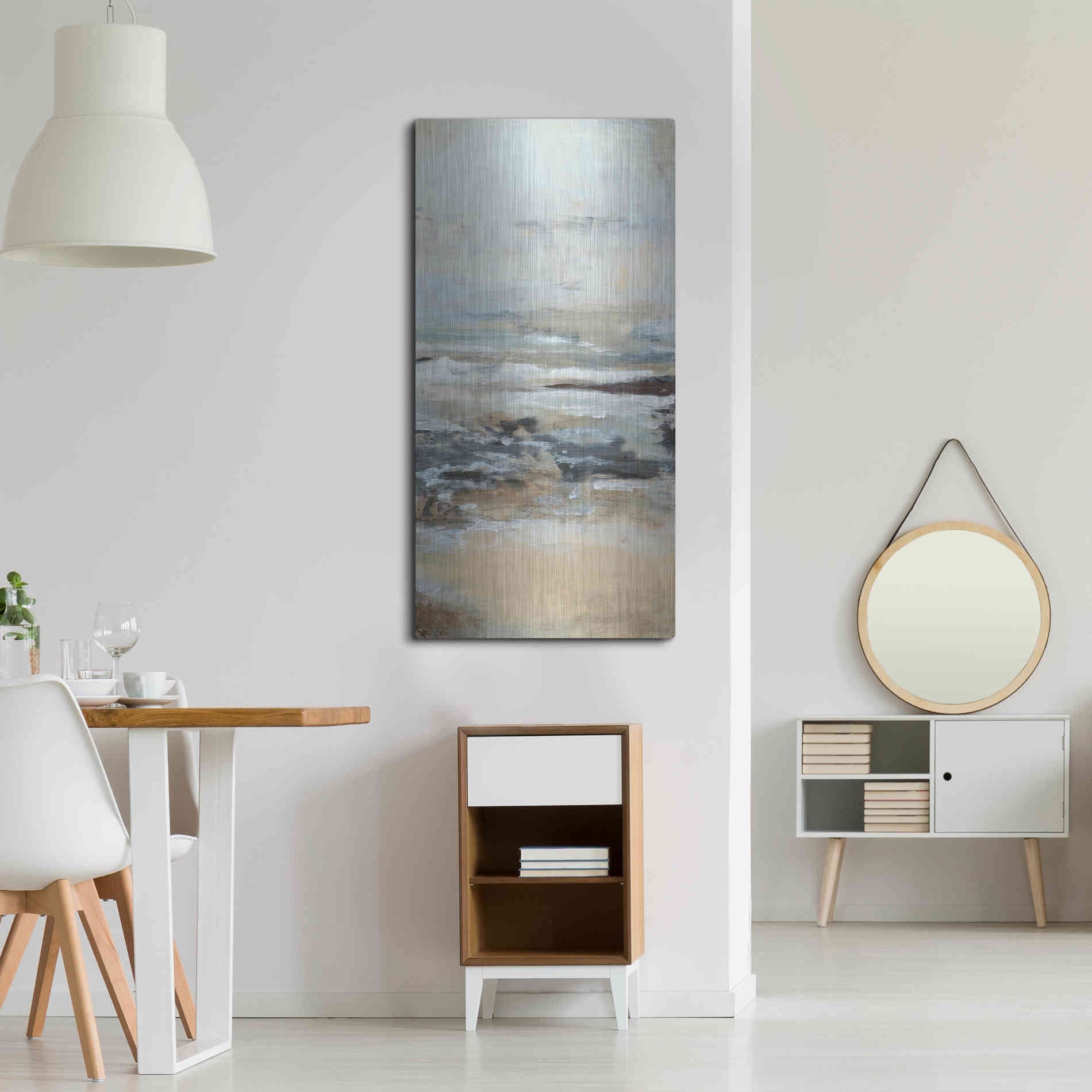 Luxe Metal Art 'Just Be III' by Lila Bramma, Metal Wall Art,24x48