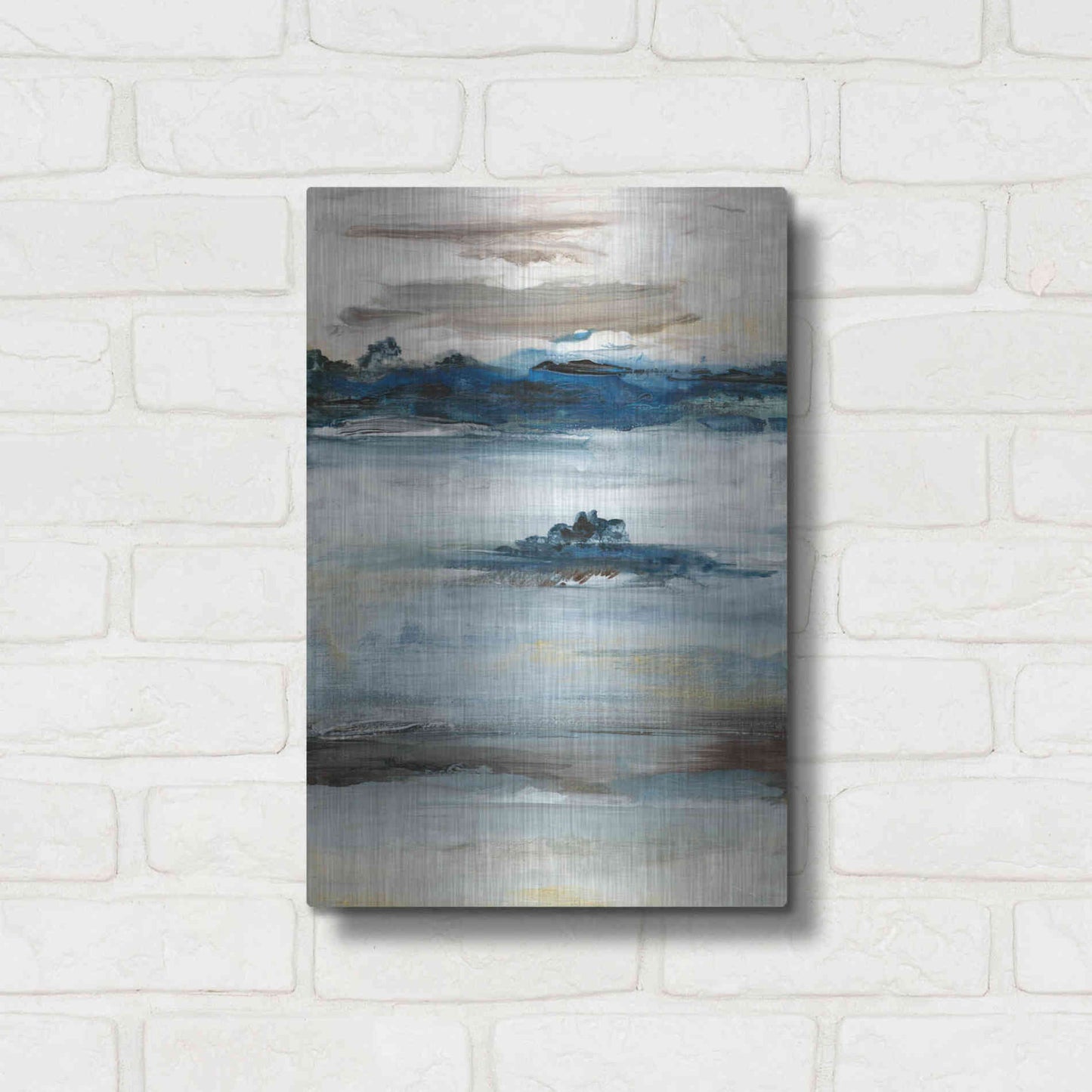 Luxe Metal Art 'Purity III' by Lila Bramma, Metal Wall Art,12x16