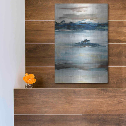 Luxe Metal Art 'Purity III' by Lila Bramma, Metal Wall Art,12x16