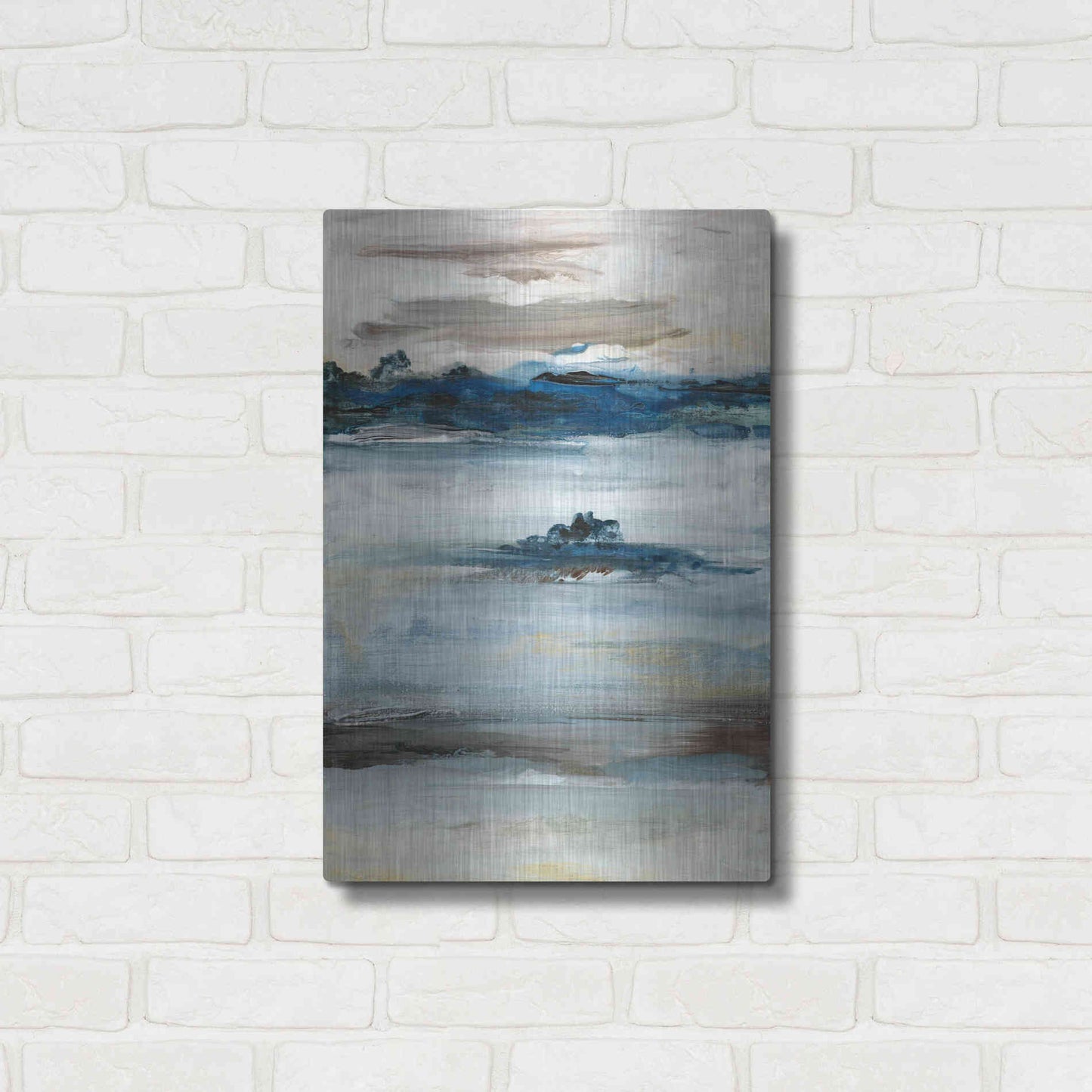 Luxe Metal Art 'Purity III' by Lila Bramma, Metal Wall Art,16x24