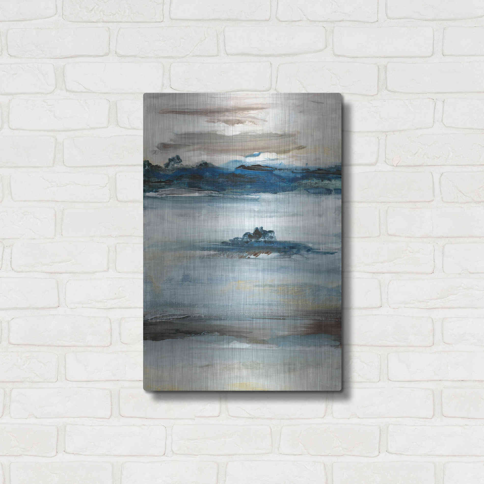 Luxe Metal Art 'Purity III' by Lila Bramma, Metal Wall Art,16x24