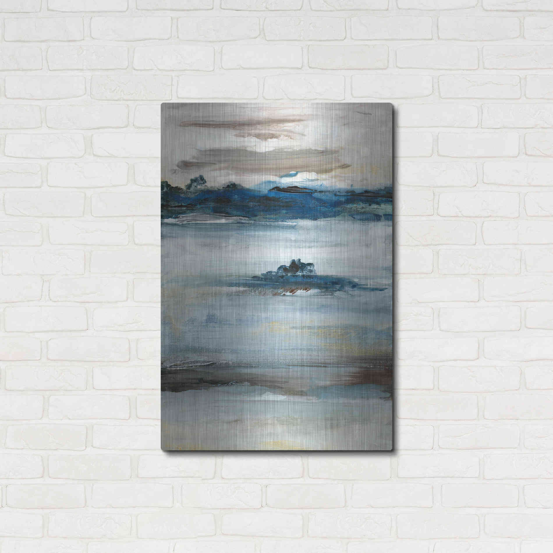 Luxe Metal Art 'Purity III' by Lila Bramma, Metal Wall Art,24x36