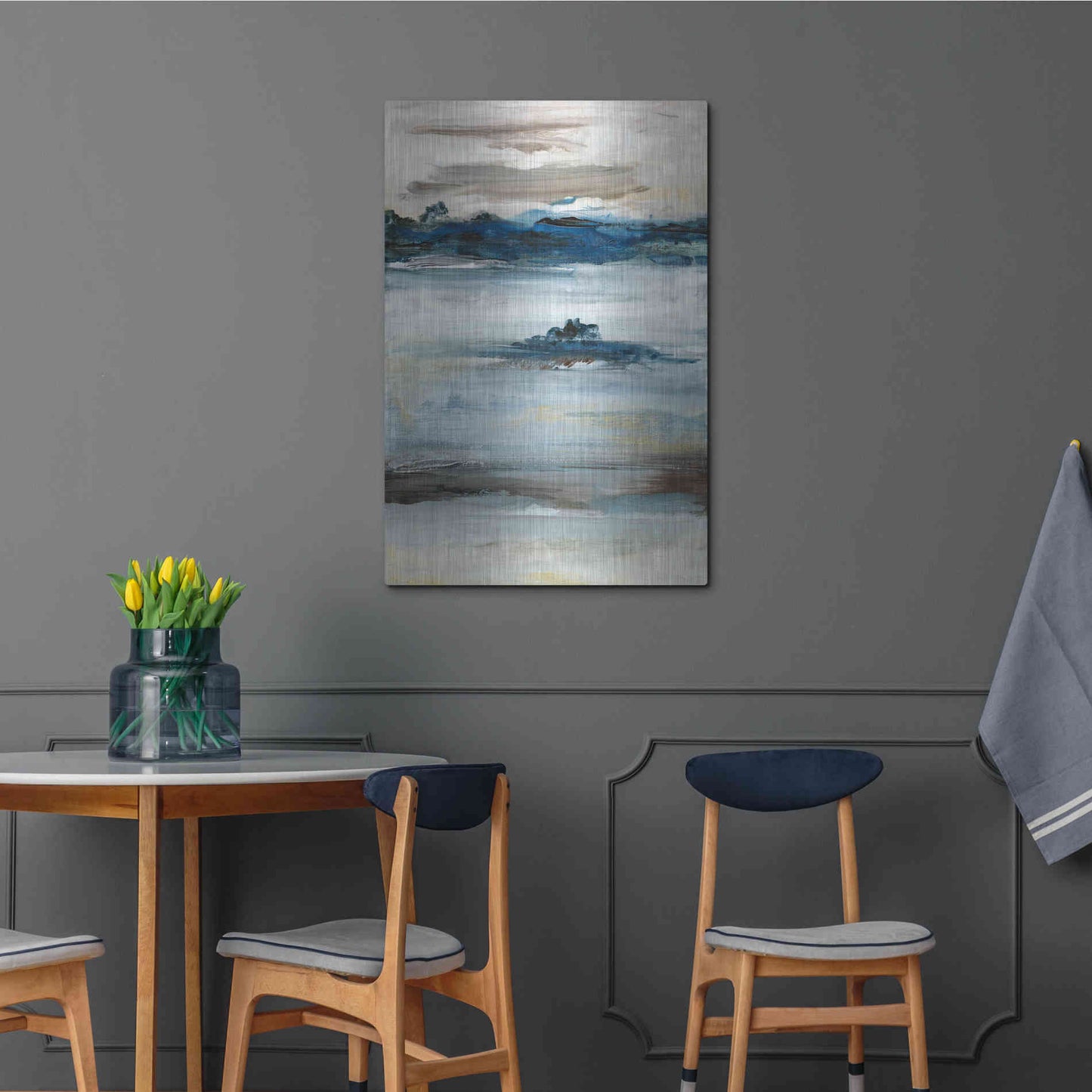 Luxe Metal Art 'Purity III' by Lila Bramma, Metal Wall Art,24x36