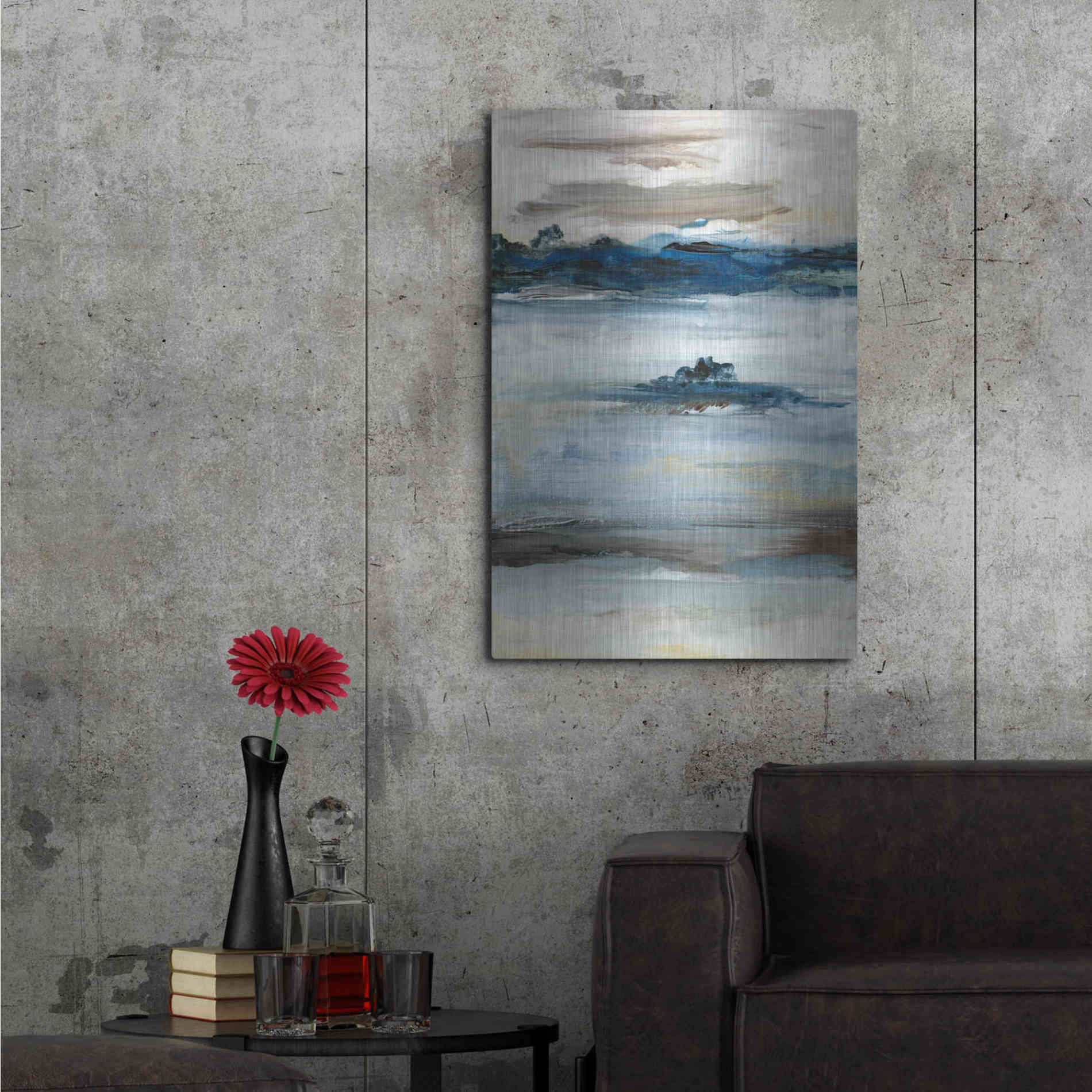 Luxe Metal Art 'Purity III' by Lila Bramma, Metal Wall Art,24x36