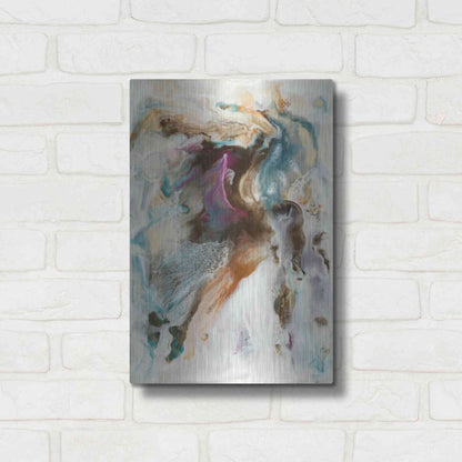 Luxe Metal Art 'Queen of the World I' by Lila Bramma, Metal Wall Art,12x16