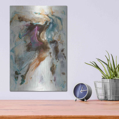 Luxe Metal Art 'Queen of the World I' by Lila Bramma, Metal Wall Art,12x16
