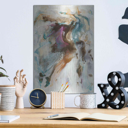 Luxe Metal Art 'Queen of the World I' by Lila Bramma, Metal Wall Art,12x16