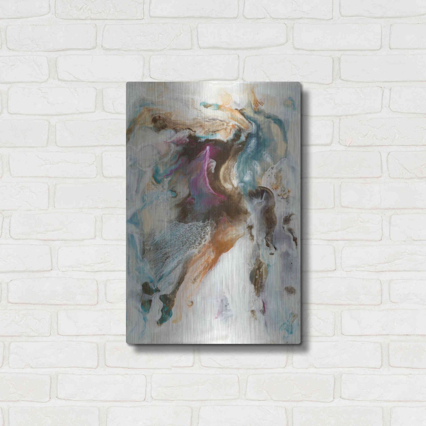 Luxe Metal Art 'Queen of the World I' by Lila Bramma, Metal Wall Art,16x24