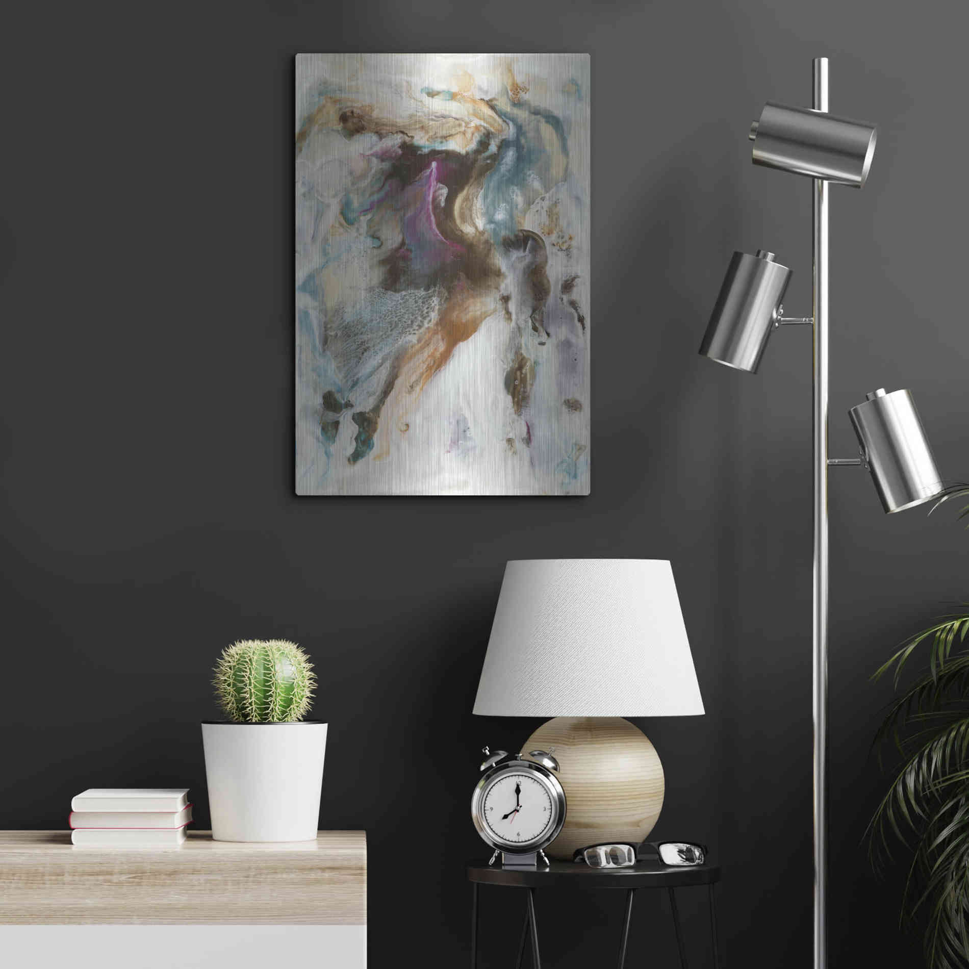 Luxe Metal Art 'Queen of the World I' by Lila Bramma, Metal Wall Art,16x24