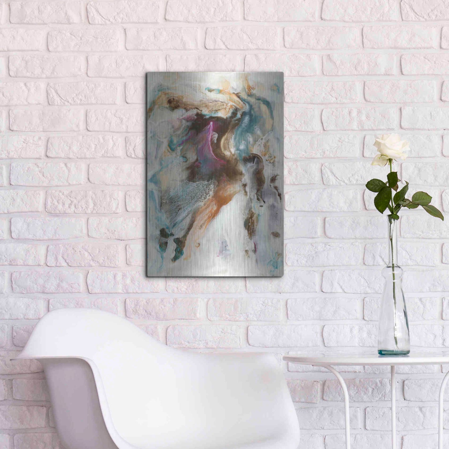 Luxe Metal Art 'Queen of the World I' by Lila Bramma, Metal Wall Art,16x24