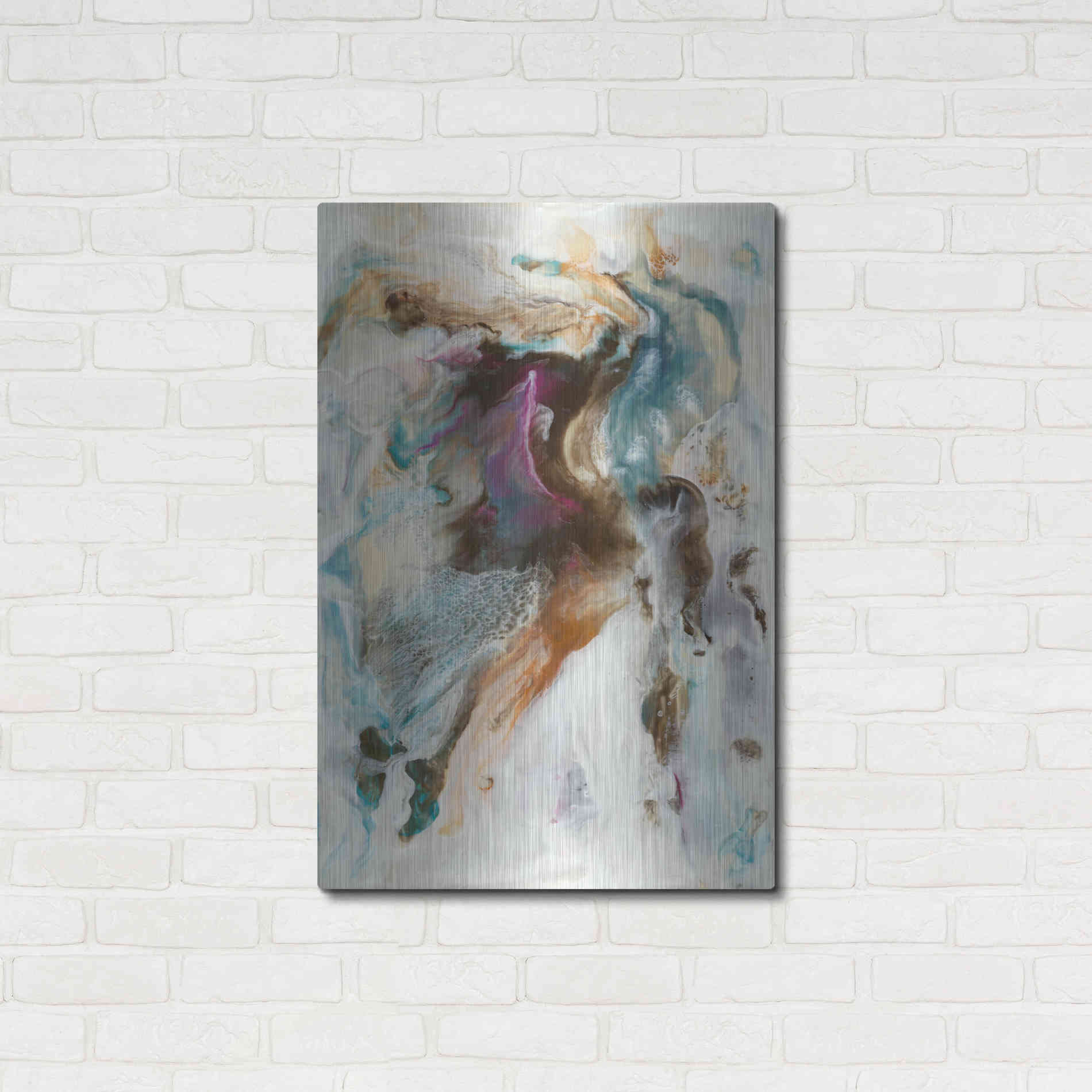 Luxe Metal Art 'Queen of the World I' by Lila Bramma, Metal Wall Art,24x36