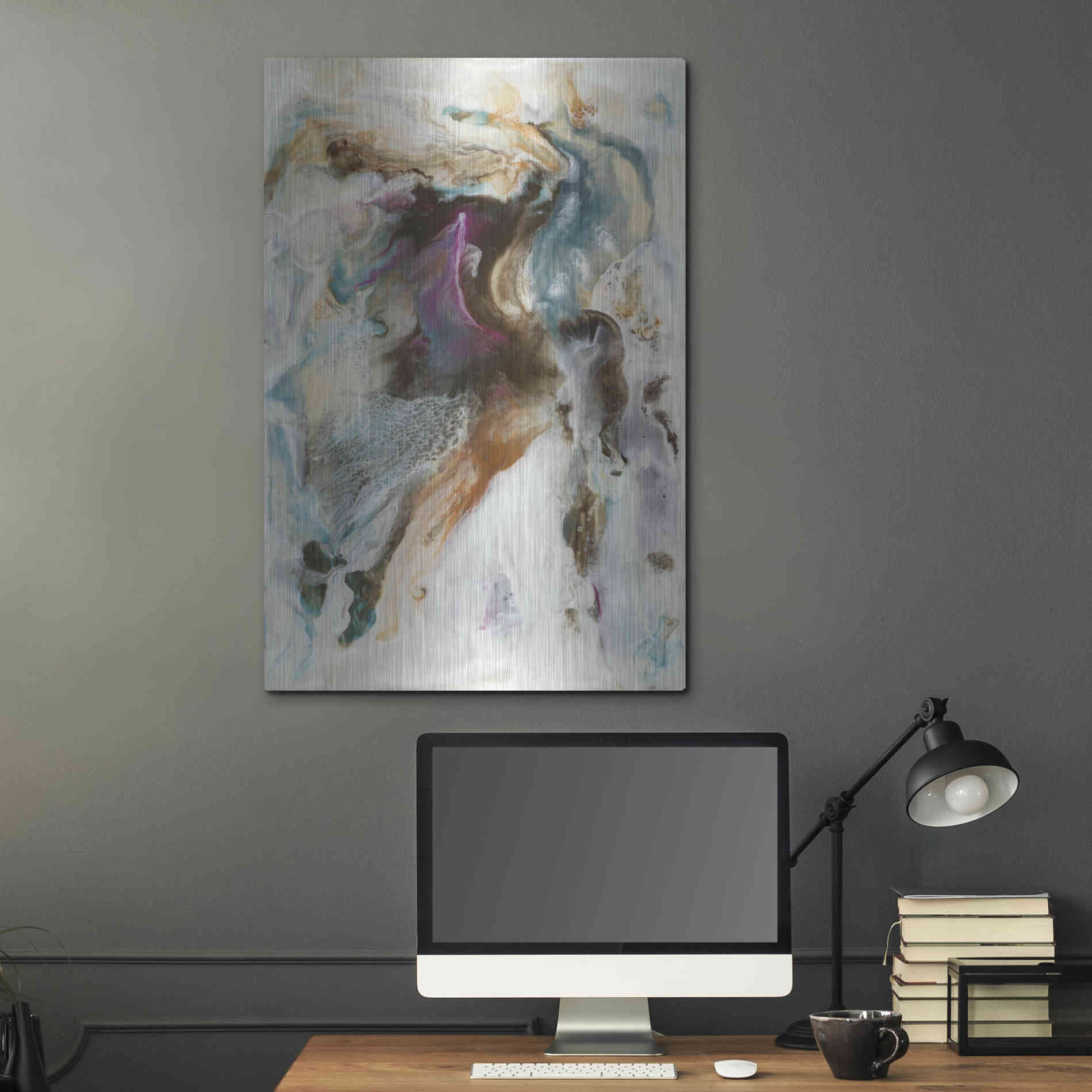 Luxe Metal Art 'Queen of the World I' by Lila Bramma, Metal Wall Art,24x36