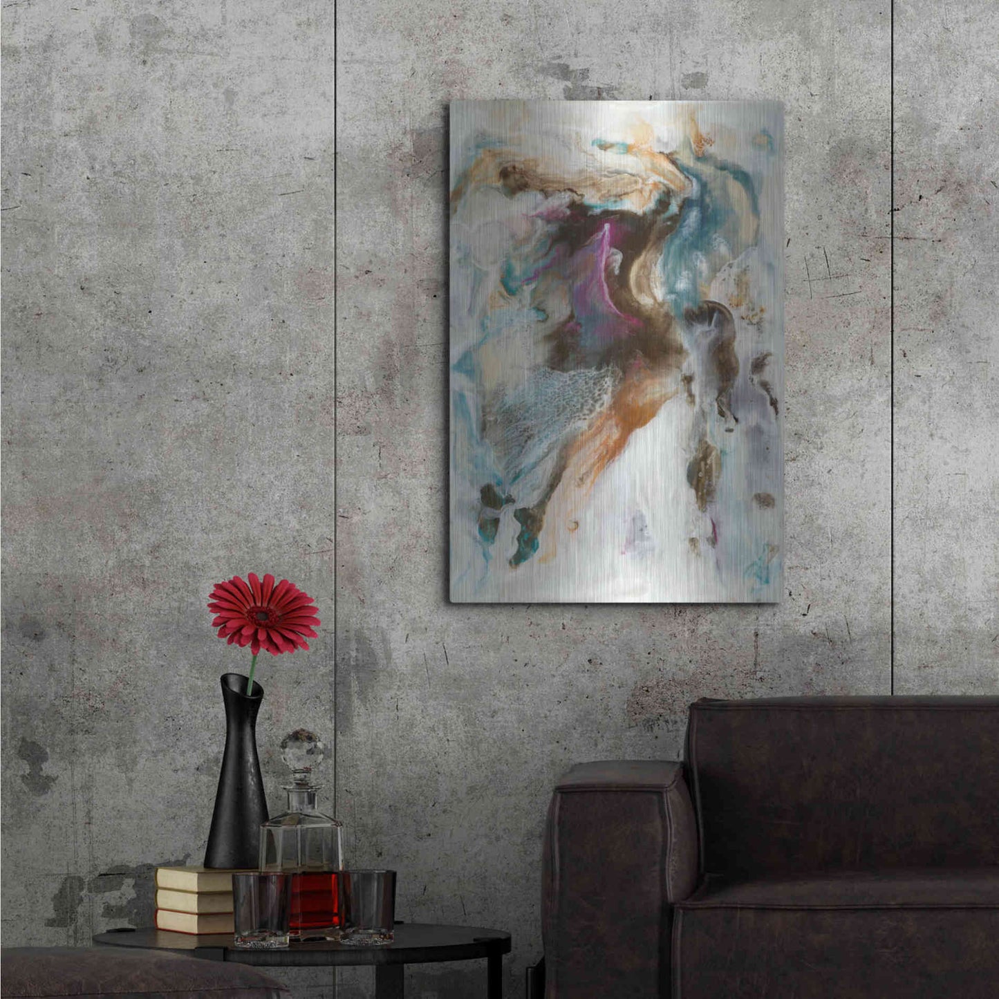 Luxe Metal Art 'Queen of the World I' by Lila Bramma, Metal Wall Art,24x36