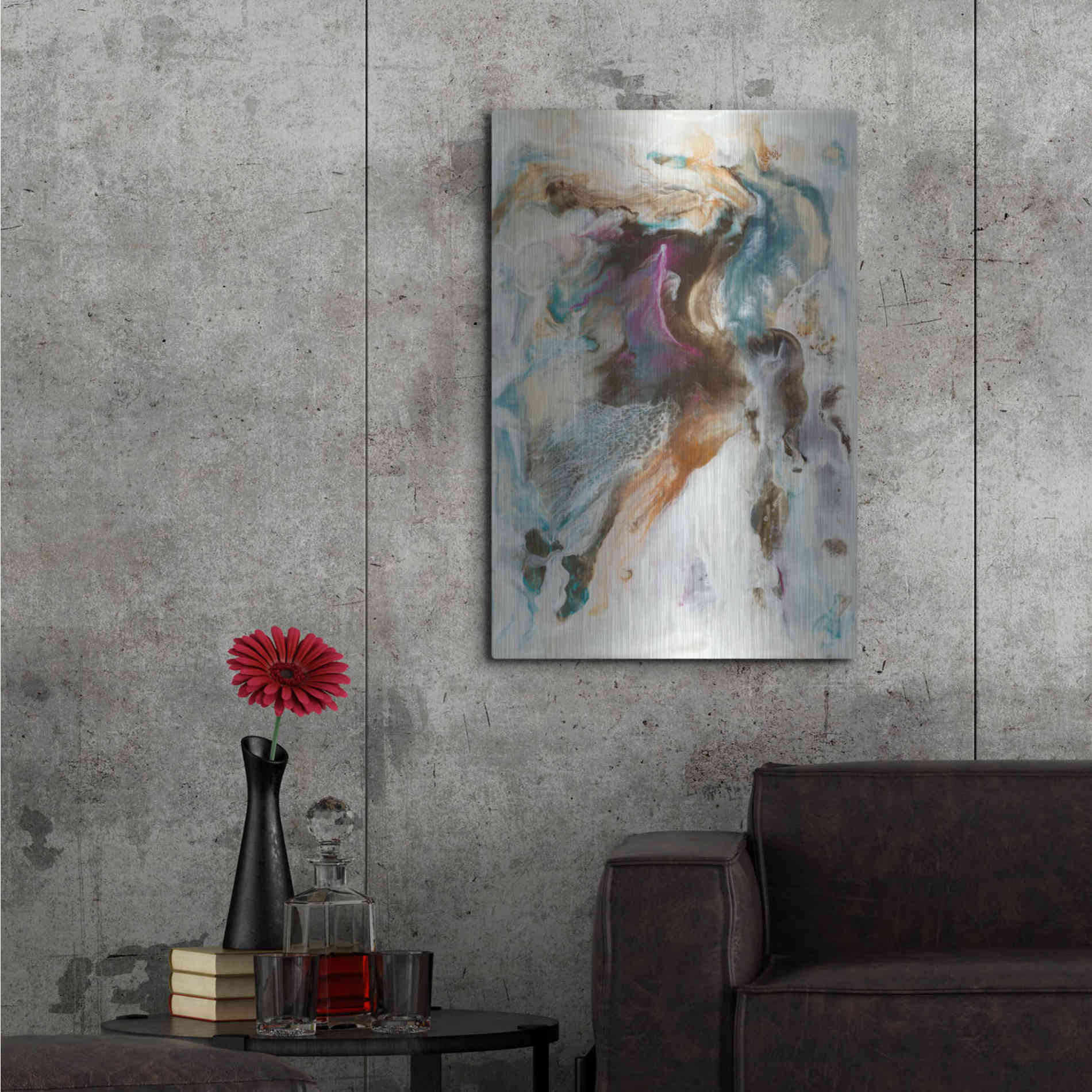 Luxe Metal Art 'Queen of the World I' by Lila Bramma, Metal Wall Art,24x36