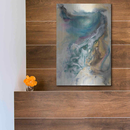 Luxe Metal Art 'Queen of the World II' by Lila Bramma, Metal Wall Art,12x16