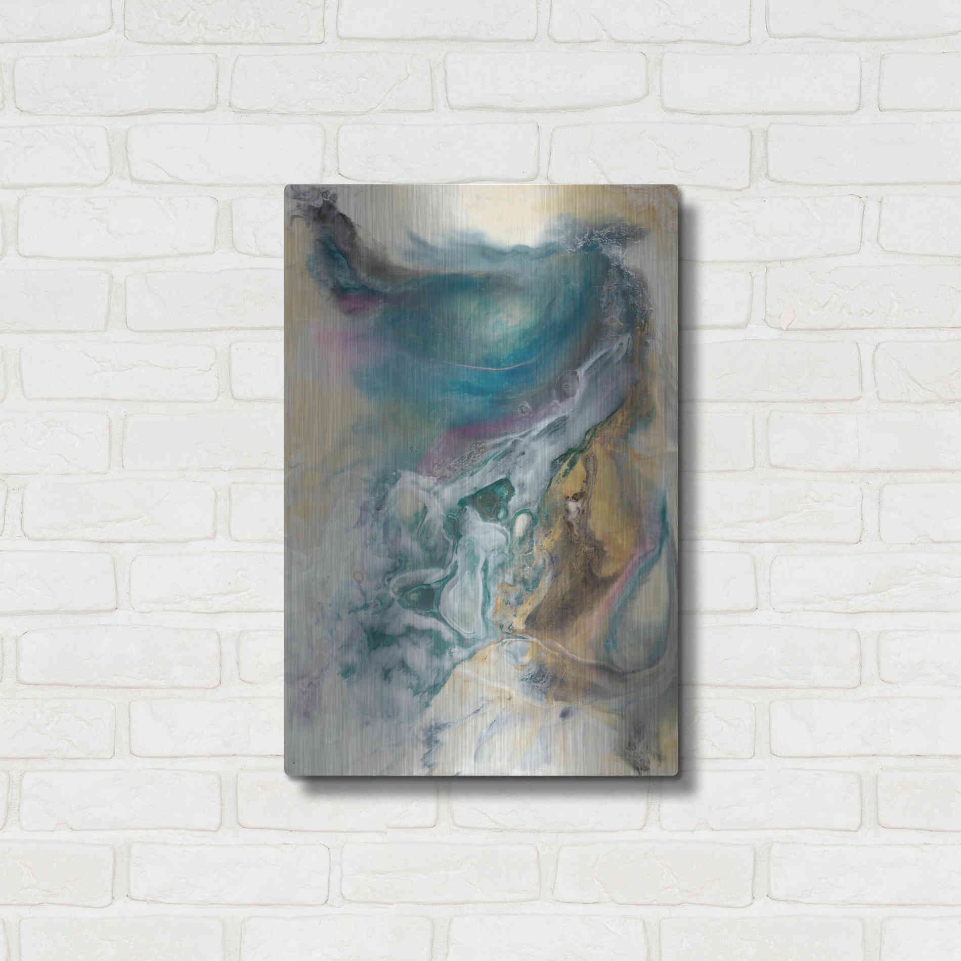 Luxe Metal Art 'Queen of the World II' by Lila Bramma, Metal Wall Art,16x24