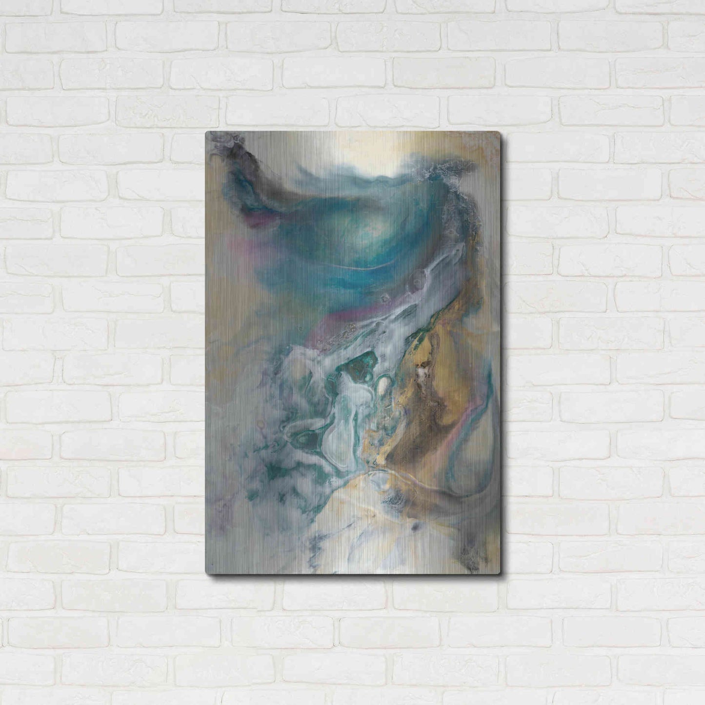 Luxe Metal Art 'Queen of the World II' by Lila Bramma, Metal Wall Art,24x36