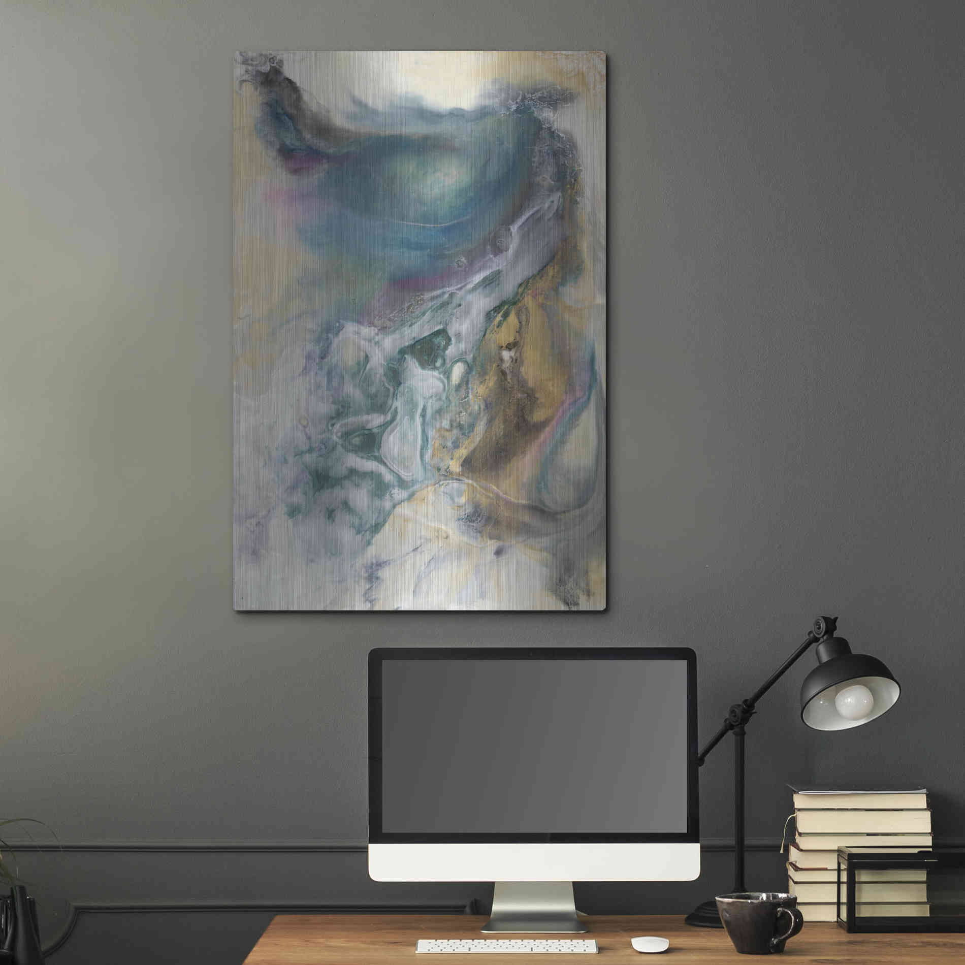 Luxe Metal Art 'Queen of the World II' by Lila Bramma, Metal Wall Art,24x36