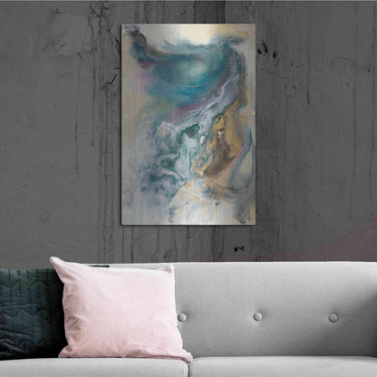 Luxe Metal Art 'Queen of the World II' by Lila Bramma, Metal Wall Art,24x36