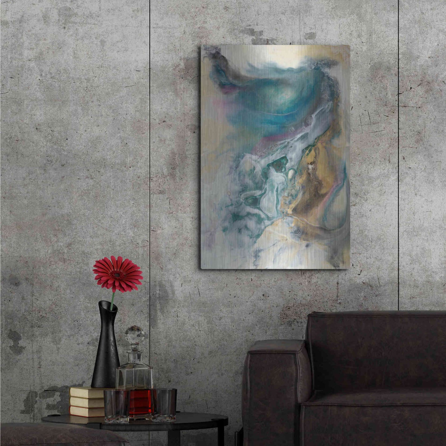 Luxe Metal Art 'Queen of the World II' by Lila Bramma, Metal Wall Art,24x36