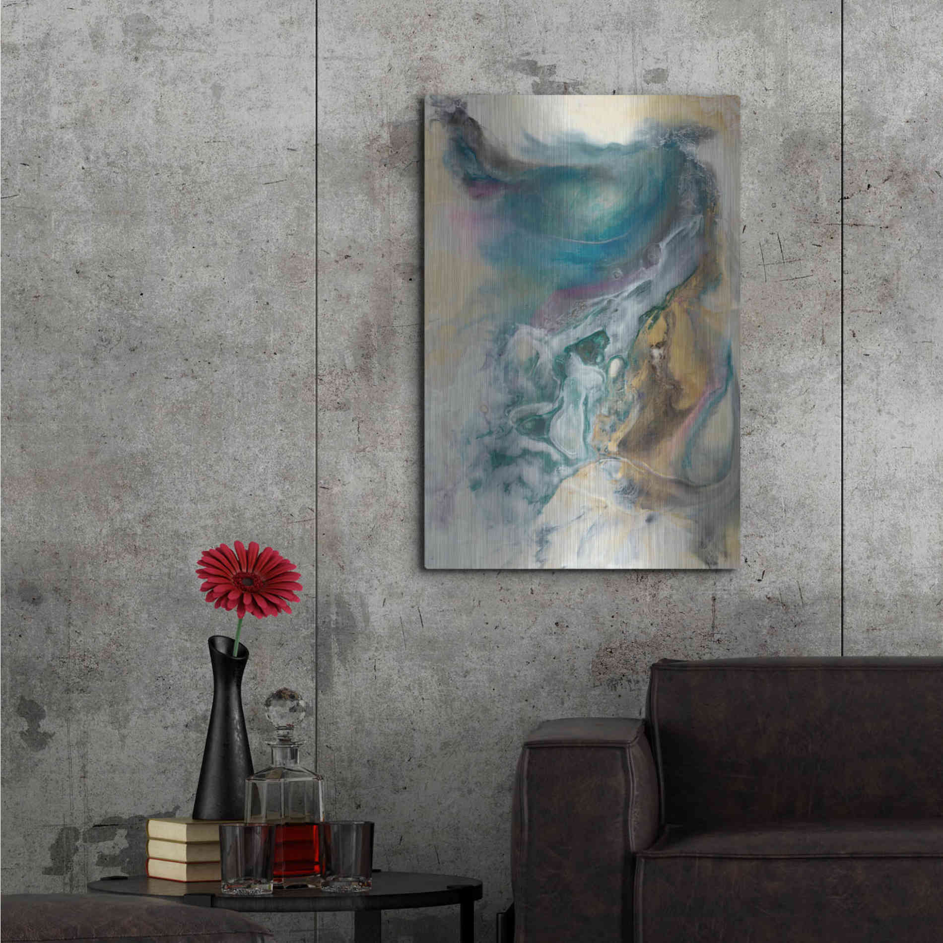 Luxe Metal Art 'Queen of the World II' by Lila Bramma, Metal Wall Art,24x36