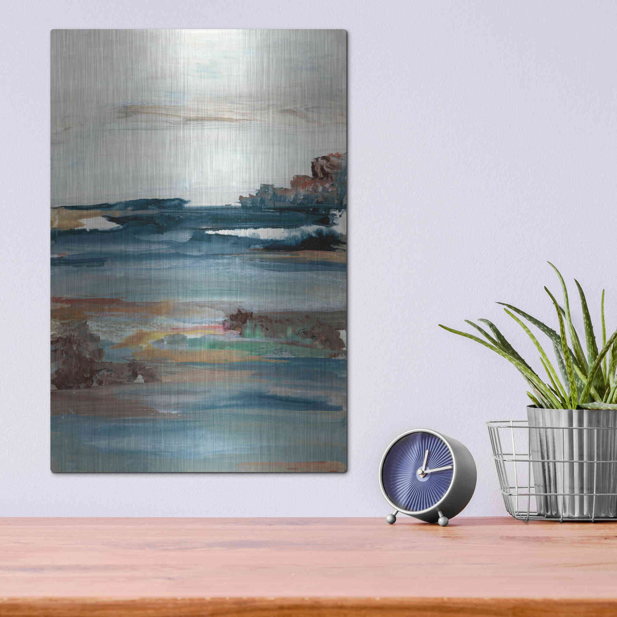 Luxe Metal Art 'Generosity III' by Lila Bramma, Metal Wall Art,12x16