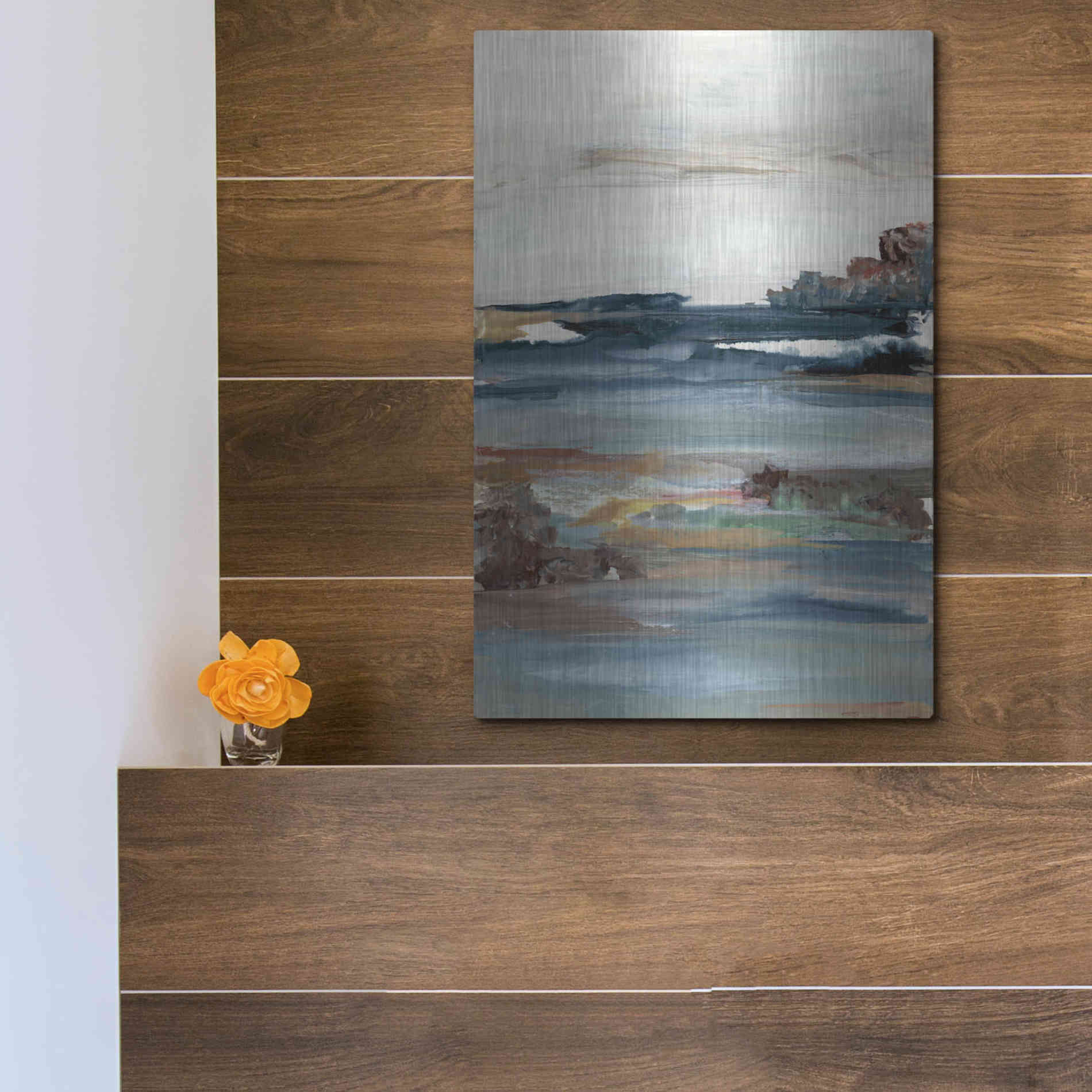 Luxe Metal Art 'Generosity III' by Lila Bramma, Metal Wall Art,12x16