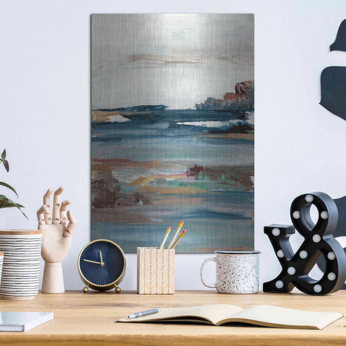 Luxe Metal Art 'Generosity III' by Lila Bramma, Metal Wall Art,12x16