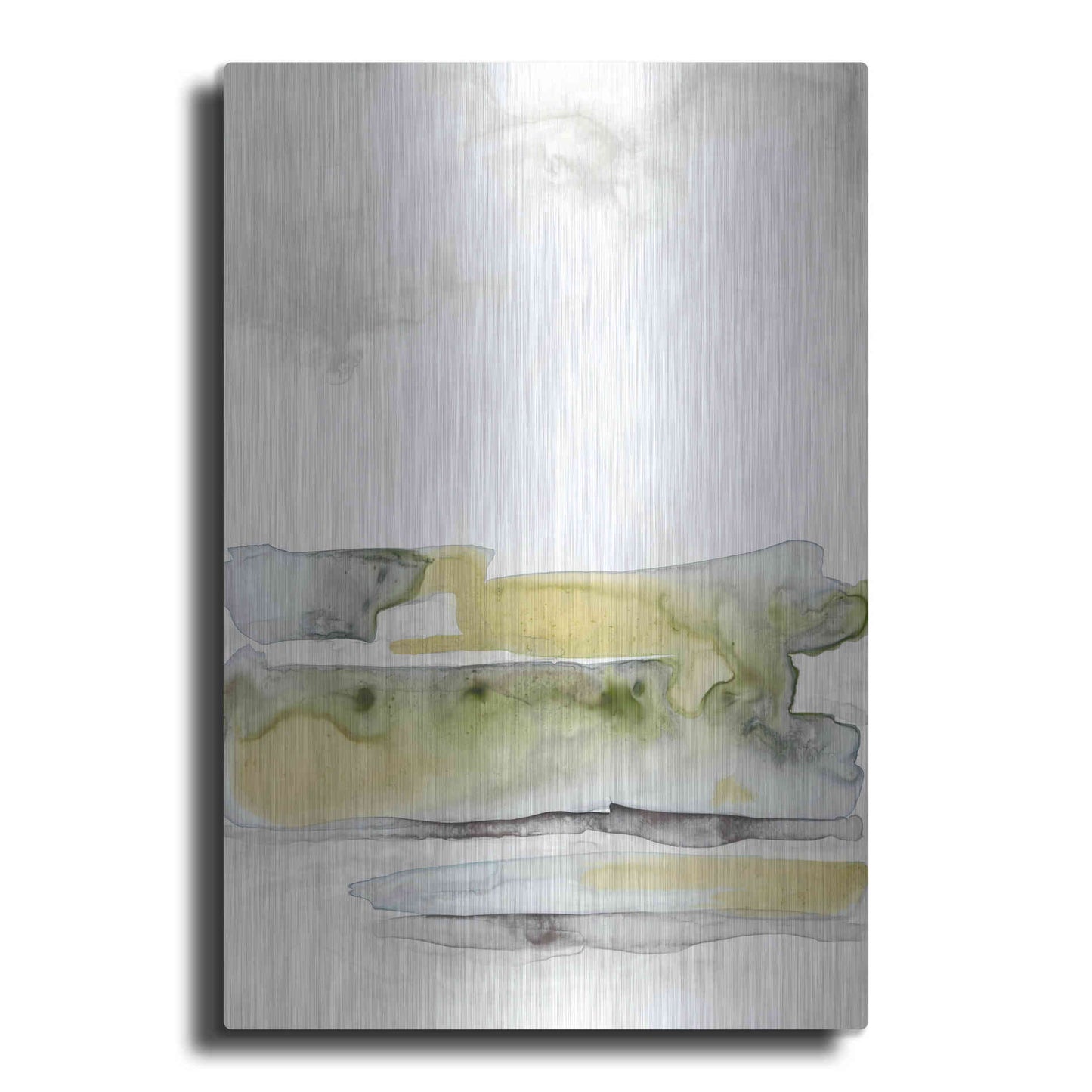 Luxe Metal Art 'Organic Seascape Green I' by Lila Bramma, Metal Wall Art
