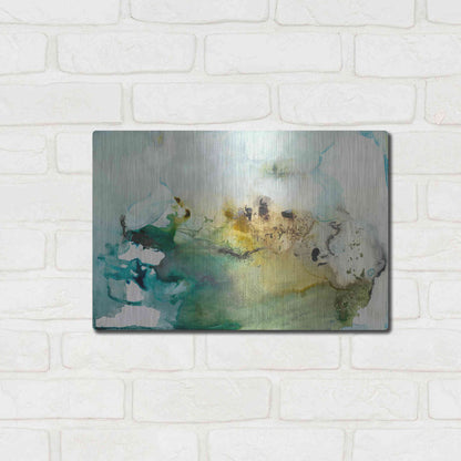 Luxe Metal Art 'Organic Abstract' by Lila Bramma, Metal Wall Art,16x12