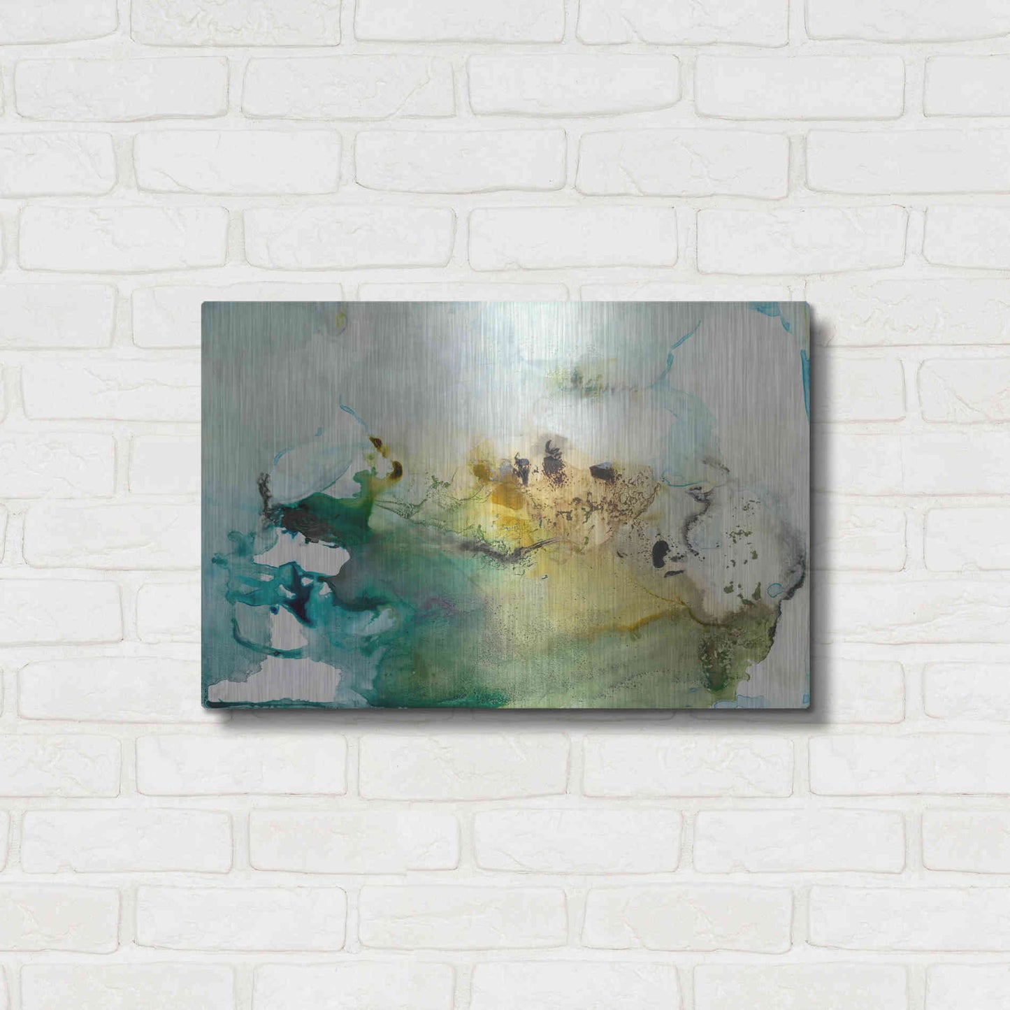 Luxe Metal Art 'Organic Abstract' by Lila Bramma, Metal Wall Art,24x16