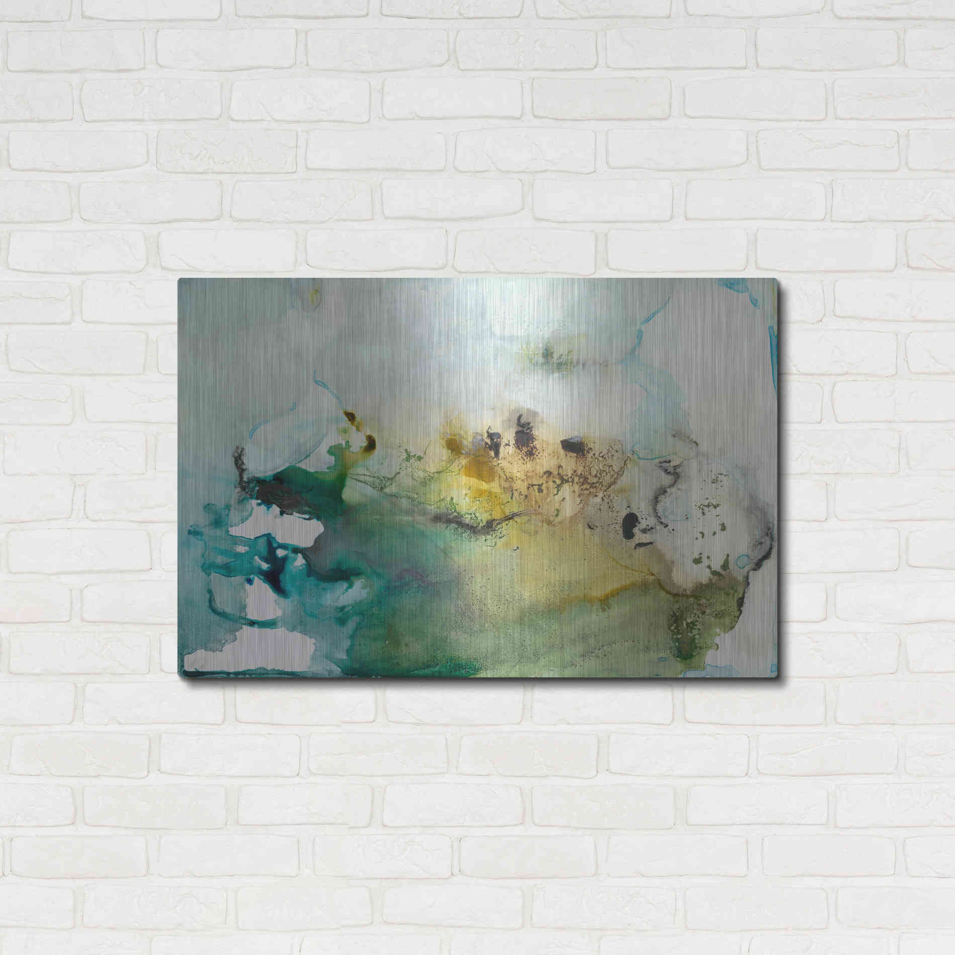 Luxe Metal Art 'Organic Abstract' by Lila Bramma, Metal Wall Art,36x24