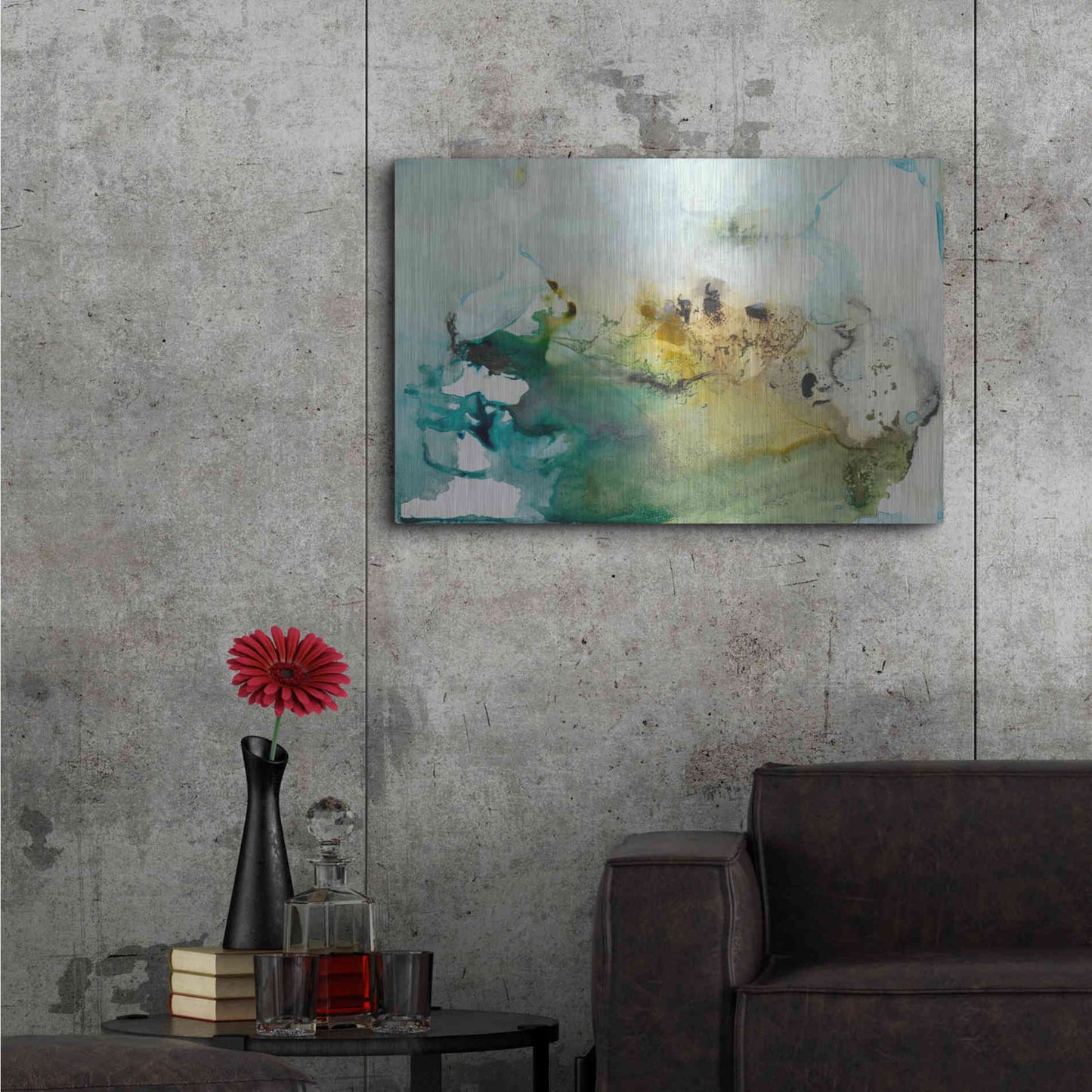 Luxe Metal Art 'Organic Abstract' by Lila Bramma, Metal Wall Art,36x24
