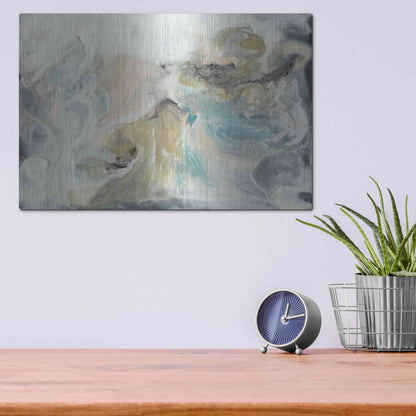 Luxe Metal Art 'Lord of Cycles I' by Lila Bramma, Metal Wall Art,16x12