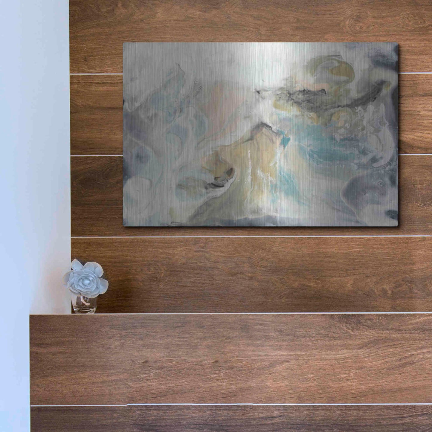 Luxe Metal Art 'Lord of Cycles I' by Lila Bramma, Metal Wall Art,16x12