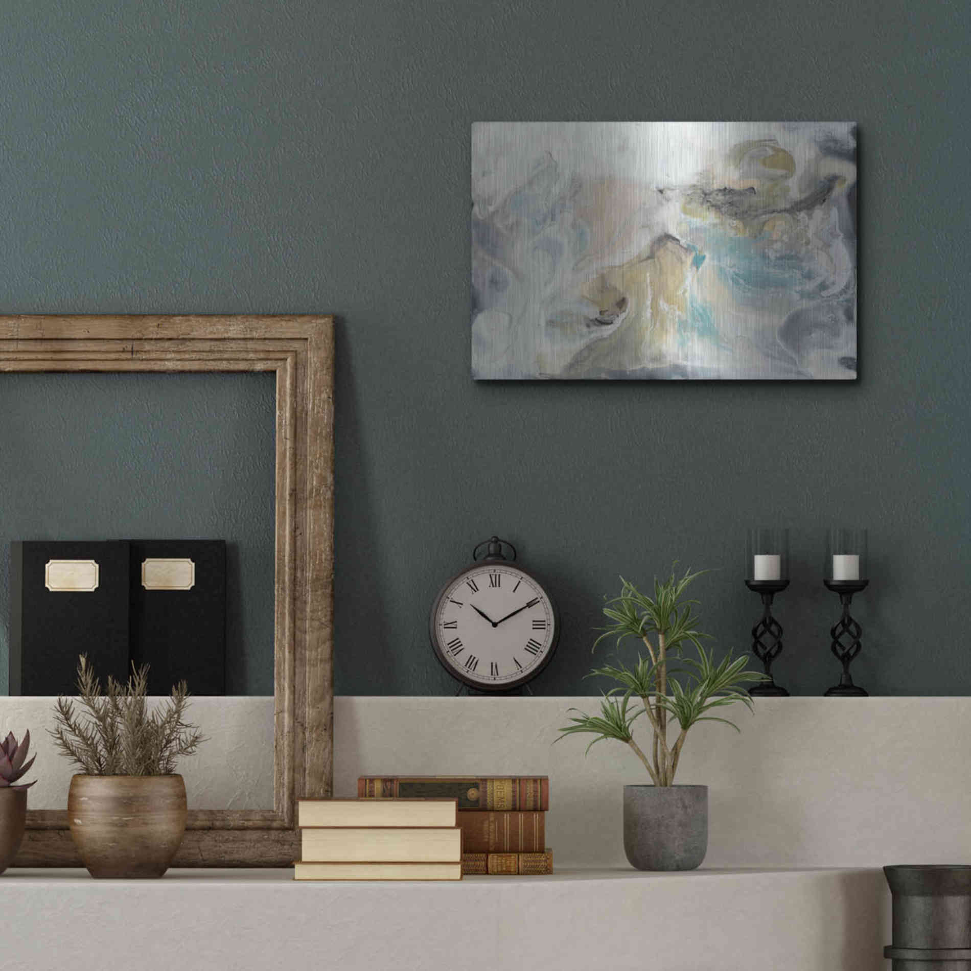 Luxe Metal Art 'Lord of Cycles I' by Lila Bramma, Metal Wall Art,16x12