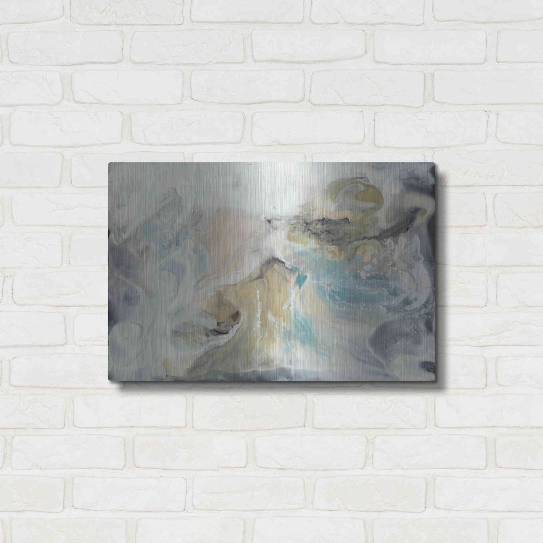 Luxe Metal Art 'Lord of Cycles I' by Lila Bramma, Metal Wall Art,24x16