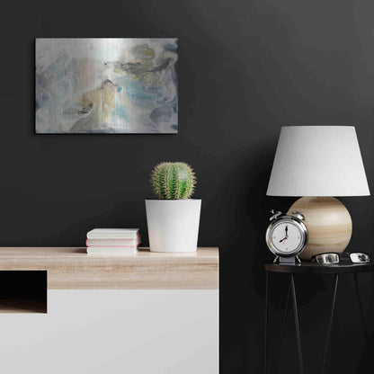 Luxe Metal Art 'Lord of Cycles I' by Lila Bramma, Metal Wall Art,24x16